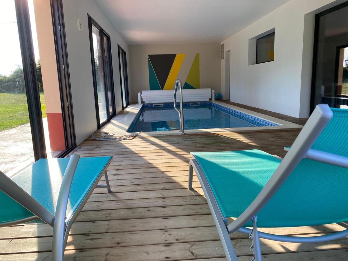 Maison Avec Piscine Interieure Privee Sans Vis A Vis Chauffee Toute L Annee Quiévrecourt Exterior foto